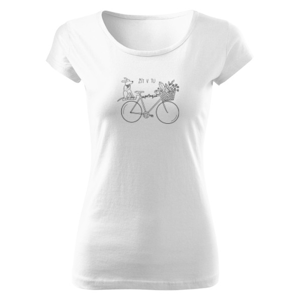 Tričko s potiskem Dámské tričko s cyklo motivem